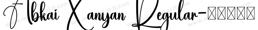 Abkai Xanyan Regular字体转换